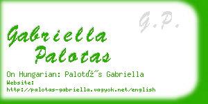 gabriella palotas business card